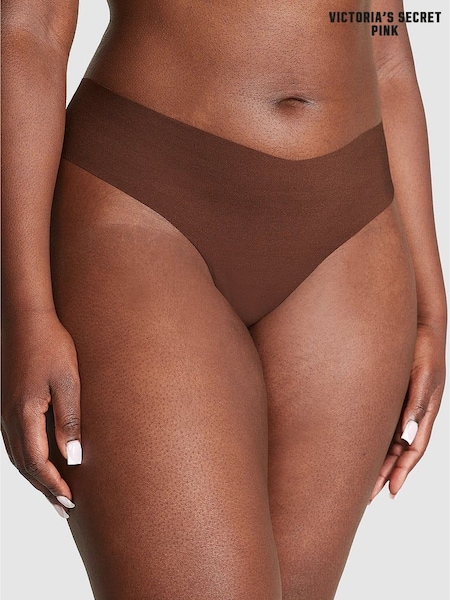 Victoria's Secret PINK Ganache Nude Thong No Show Knickers (H28678) | €13