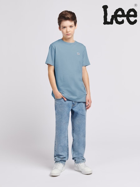 أزرق - Lee Boys Badge 100% Cotton T-Shirt (H28927) | ‏105 د.إ.‏ - ‏ 128‏ د.إ.