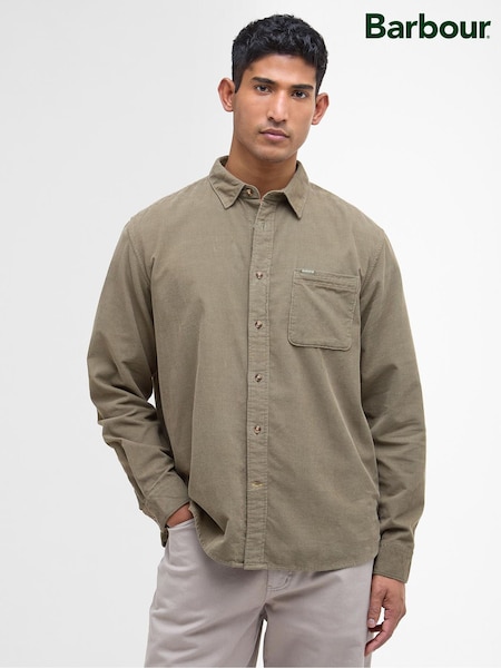Barbour® Olive Green Bramside Relaxed Cord Shirt (H28954) | €89