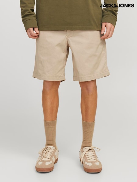 JACK & JONES Cream Loose Fit Drawstring Shorts (H29028) | €29