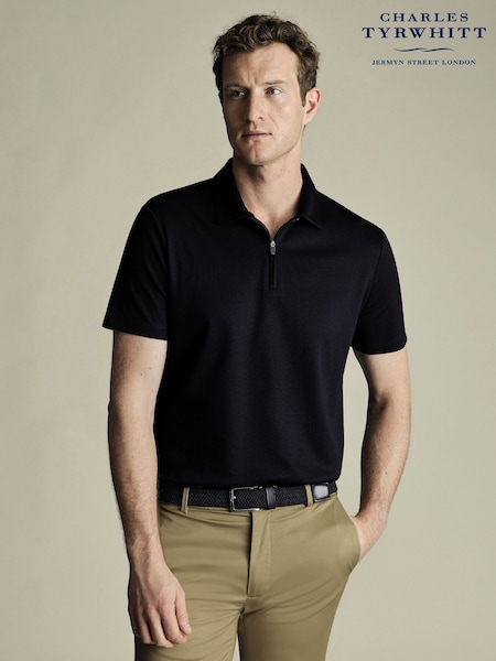Charles Tyrwhitt Navy Performance Polo Shirt (H29135) | €86
