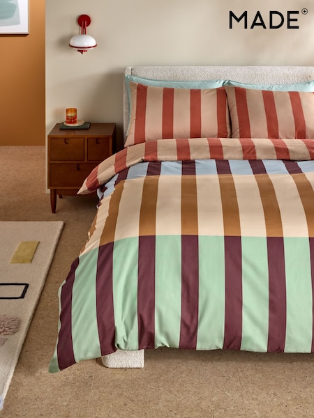 MADE.COM Rust Terri 180 Thread Count Duvet Cover and Pillowcase Set (H29245) | €54 - €100
