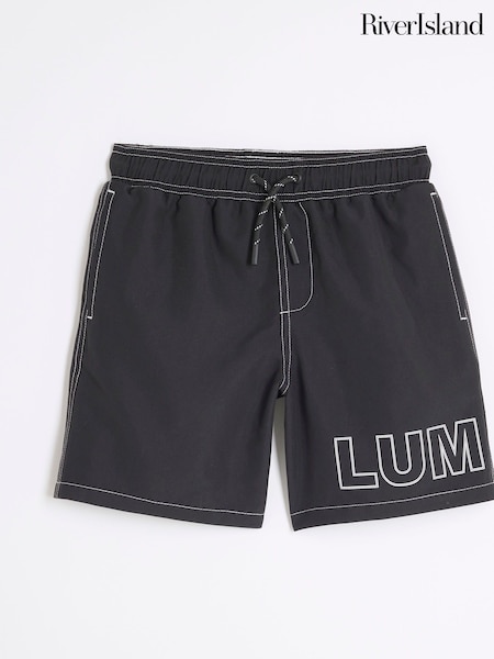 River Island Black Boys Luminis Swim Shorts (H29374) | €19