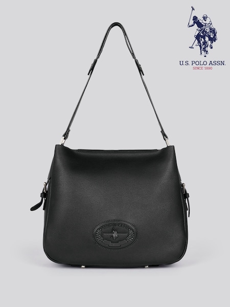 črna - U.S. Polo Assn. Womens Retro Hobo Bag (H29387) | € 118