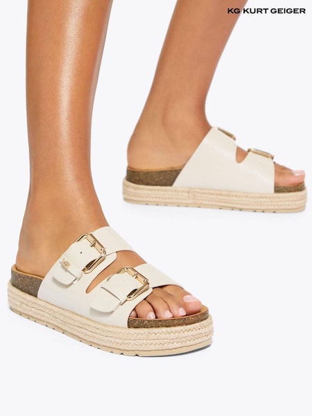 KG Kurt Geiger Cream Raquel2 Sandals (H29417) | €126