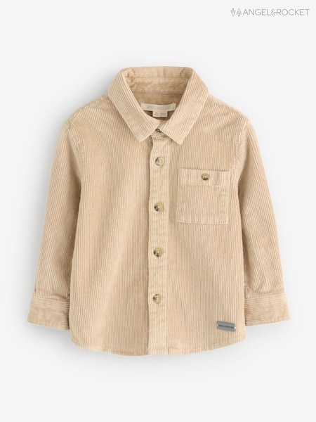 Angel & Rocket Cream Tyler Cord 100% Cotton Overshirt (H29629) | R$ 275 - R$ 345
