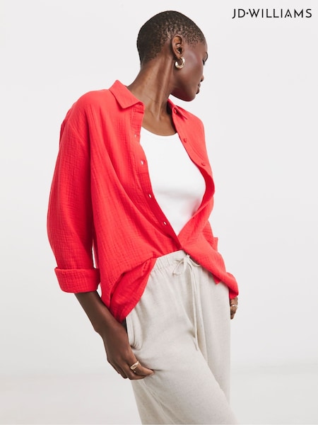 Roz - JD Williams 100% Cotton Relaxed Shirt (H29803) | 238 LEI