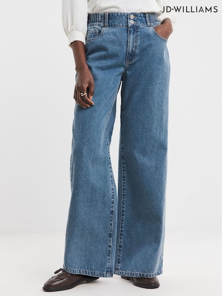 JD Williams Elasticated Wide Leg Jeans (H29841) | 54 €