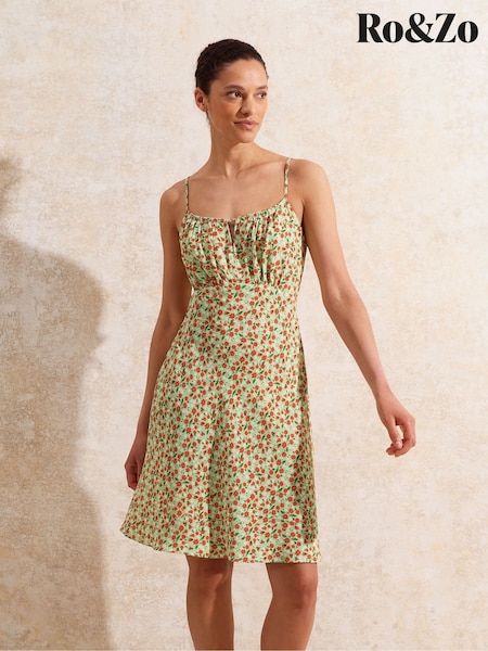 Ro&Zo Red Ditsy Floral Mini Dress (H29872) | €105