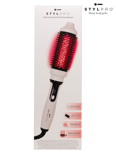 Stylpro Red Infrared Thermal White Hair Styling Brush (H29929) | €74