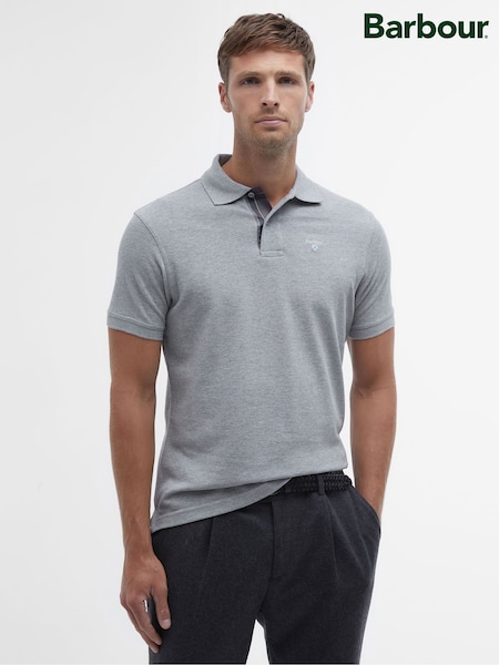 Barbour® Grey Marl Classic Polo Shirt (H30053) | €69