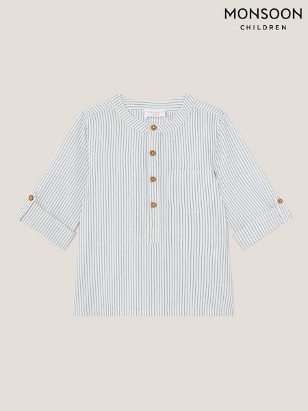 Monsoon Natural Stripe Cotton 100% Cotton Shirt (H30145) | ₪106 - ₪116