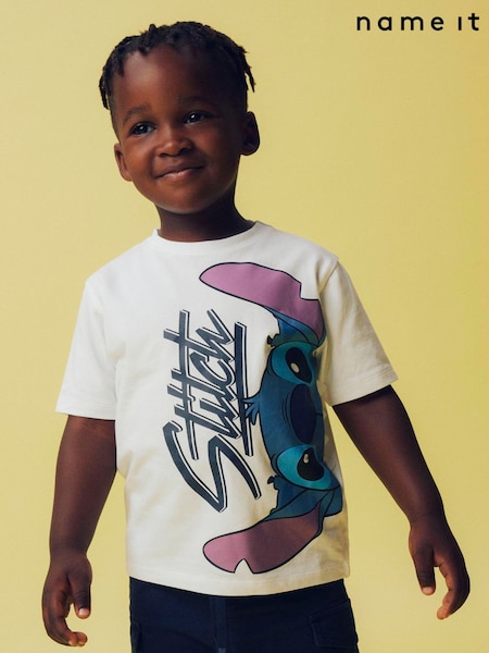 Name It White Disney Lilo And Stitch T-Shirt (H30170) | ₪75