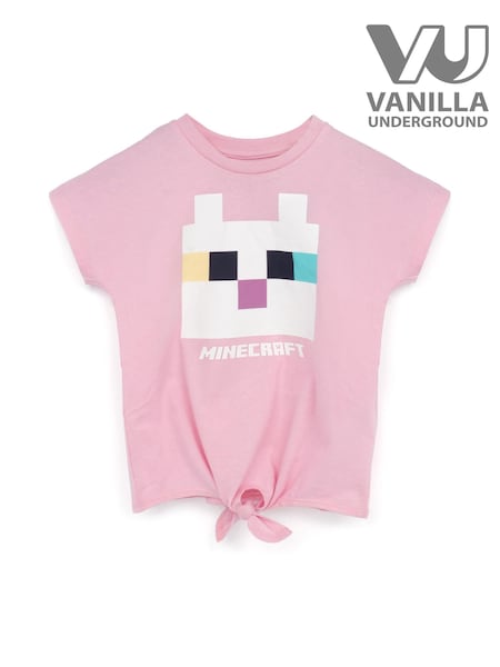 Vanilla Underground Pink Girls Minecraft Short Sleeved T-Shirt (H30208) | €19