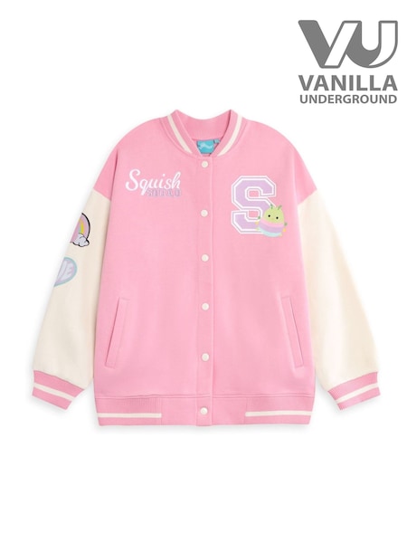 Vanilla Underground Pink Girls Squishmallows Bomber Jacket (H30210) | ₪201