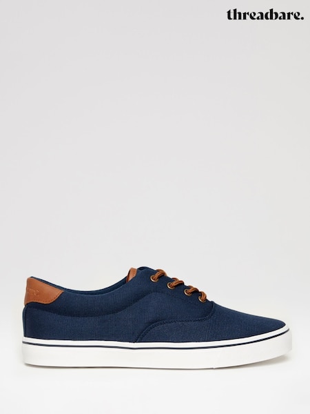 Threadbare Navy Canvas Trainers (H30213) | R$ 370