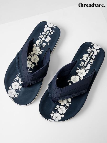 Синий - Threadbare Fringe Detail Sandals (H30215) | €29