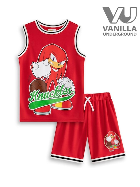 Vanilla Underground Red Boys Sonic the Hedgehog Knuckles Basketball Set 2 Piece (H30230) | ₪113