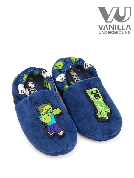 Vanilla Underground Blue Boys Minecraft Slippers (H30241) | €21.50