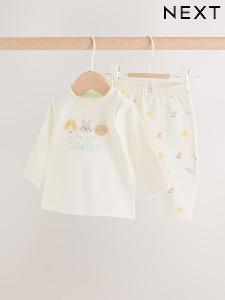 My First Easter White T-Shirt and Leggings Baby Set (0mths-2yrs) (H30257) | ৳ 2,280 - ৳ 2,660