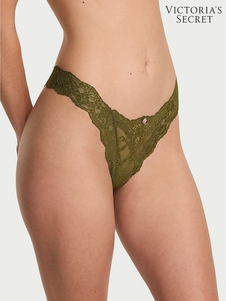 Victoria's Secret Green Chameleon Brazilian Lace Knickers (H30424) | €24