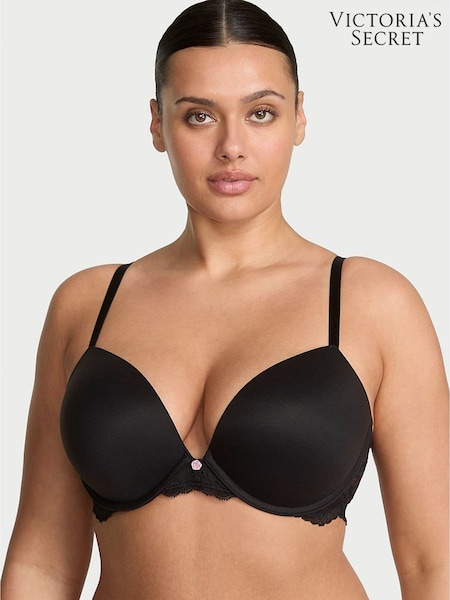Victoria's Secret Black Lace Trim Push Up Bra (H30445) | €52