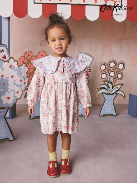 פרחים - Cath Kidston Collared Dress (3mths-7yrs) (H30516) | ‏55‏₪ - ‏63‏ ₪