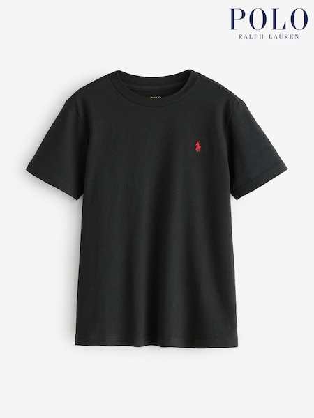 Polo Ralph Lauren Black Cotton Jersey T-Shirt (H30533) | €59 - €64