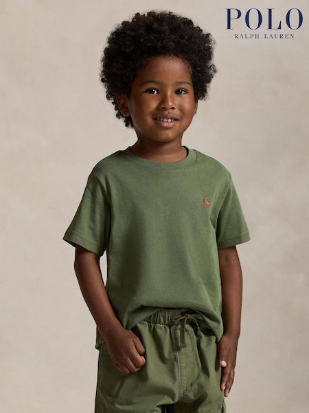 Polo Ralph Lauren Green Cotton Jersey T-Shirt (H30539) | €59 - €64