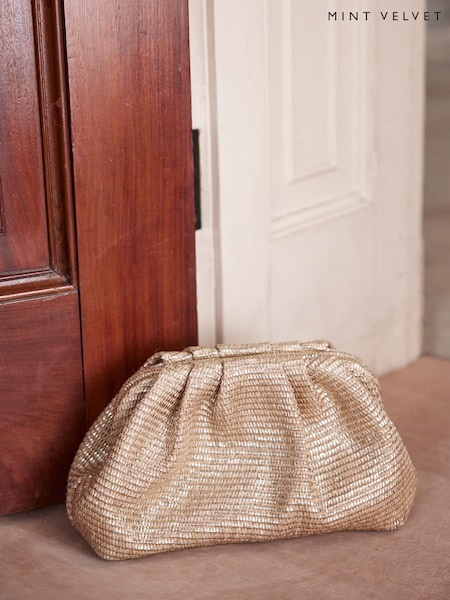 Mint Velvet Metallic Clutch Bag (H30587) | €124
