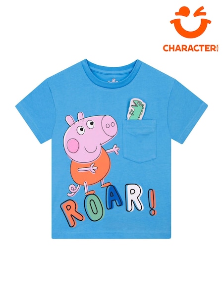 Character Peppa Pig George Pig And Dinosaur 100% Cotton T-Shirt (H34866) | 100 LEI