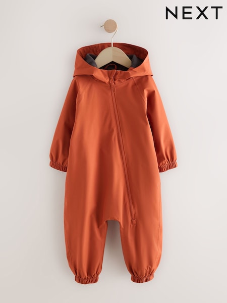 Rostbraun - Waterproof Fleece Lined Puddlesuit (3mths-7yrs) (H34921) | 31 € - 37 €
