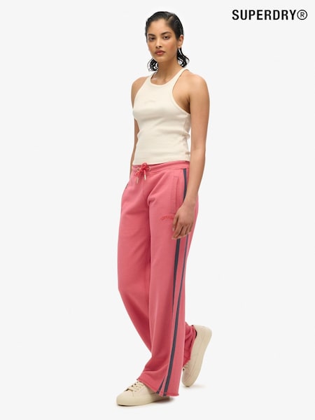 Superdry Red Athletic Essentials Logo Straight Joggers (H34971) | R$ 445