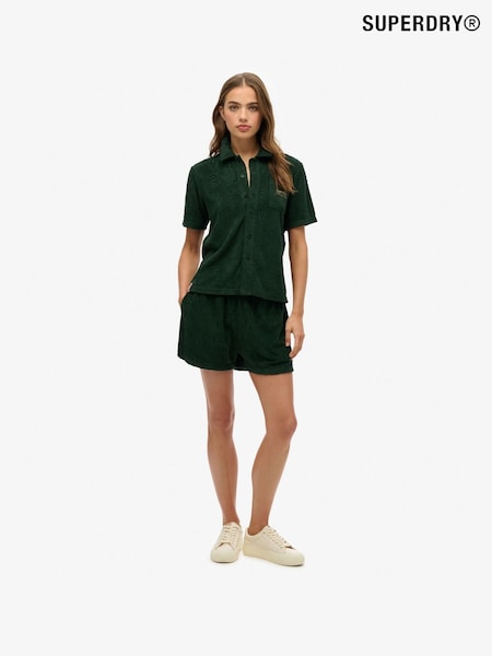 Superdry Green Country Club Towelling Shorts (H34974) | €54