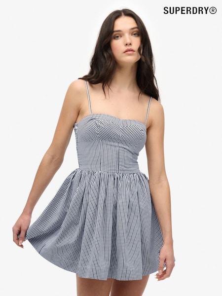 Negru - Rochie mini tip corset cami Superdry (H34976) | 335 LEI