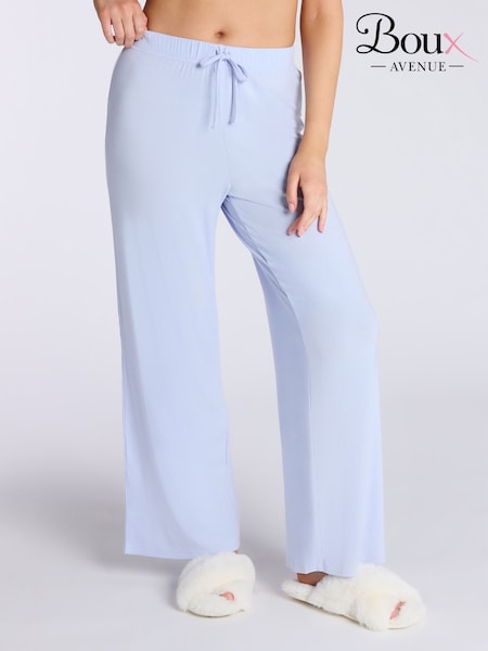 أزرق - Boux Avenue Rib Modal Pyjamas (H35110) | ‏158 ر.ق.
