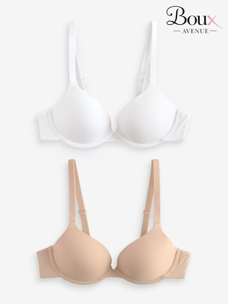 Boux Avenue White T-Shirt Bras 2 Pack (H35116) | €63