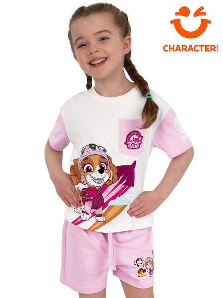 Character Pink PAW Patrol Skye 100% Cotton T-Shirt And Shorts Set (H35358) | 1,081 UAH
