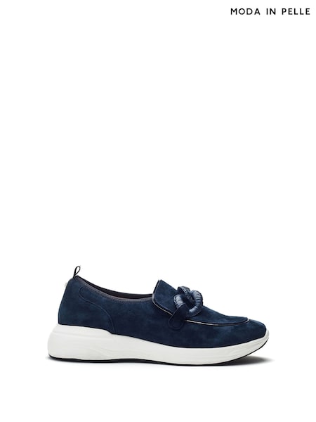 Sininen - Moda in Pelle Basil Sporty Sole Chain Kengät (H35453) | €156