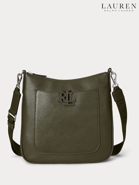 Lauren Ralph Lauren Green Pebbled Leather Cross-Body Bag (H35853) | R$ 2.950