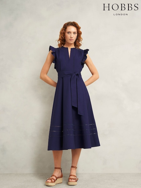Hobbs Blue Vanessa Dress (H35877) | €225