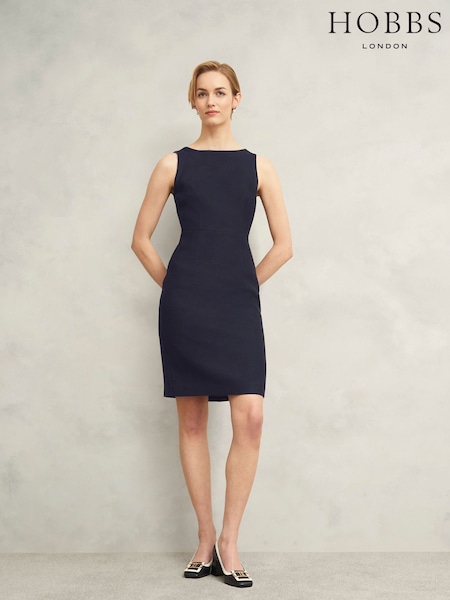 Hobbs Blue Adrian Tweed Dress (H35903) | R$ 1.570