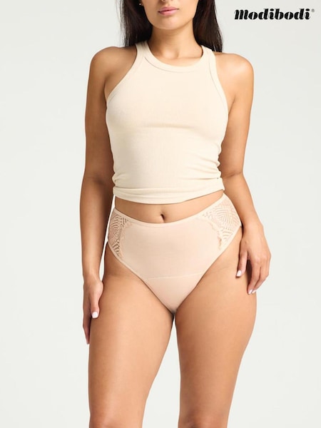 ModiBodi Nude Sensual French Cut Moderate Heavy Knickers (H35936) | €26