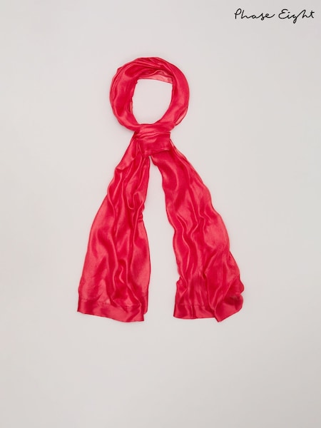 Phase Eight Pink Satin Trim Scarf (H36130) | €50