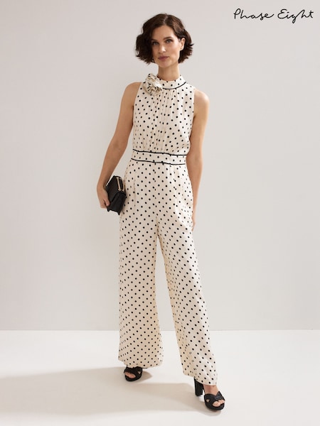 Phase Eight White Marilee Jumpsuit (H36146) | OMR86