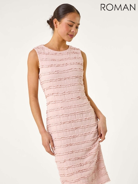 Рожевий - Roman Petite Ruffle Sleeveless Dress (H36194) | 3 304 грн