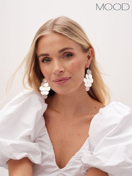 Mood Matte Disc Tier Chanellier Earrings (H36216) | 26 €