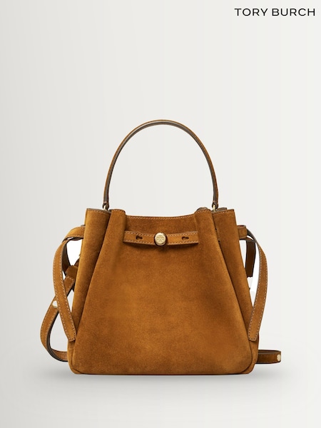 Tory Burch Brown Romy Suede Bucket Bag (H36447) | €543