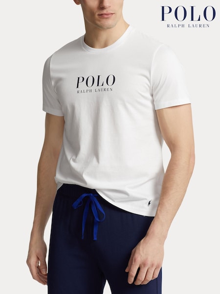 Polo Ralph Lauren White Large Logo Crew Neck T-Shirt (H36702) | €100