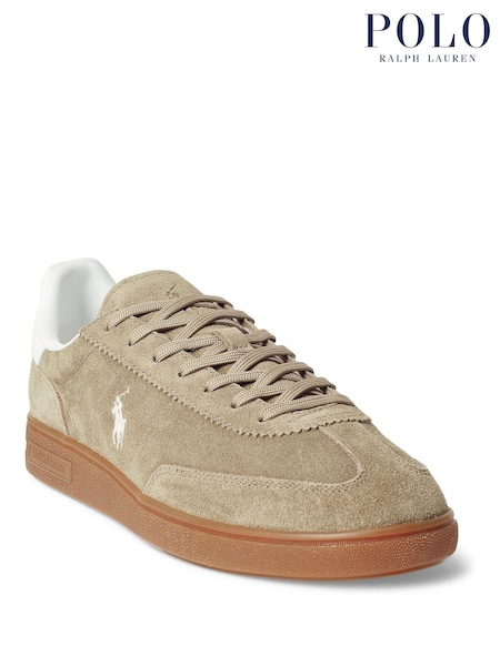 Polo Ralph Lauren Natural Bedford PP Suede Low Top Trainers (H36705) | €170